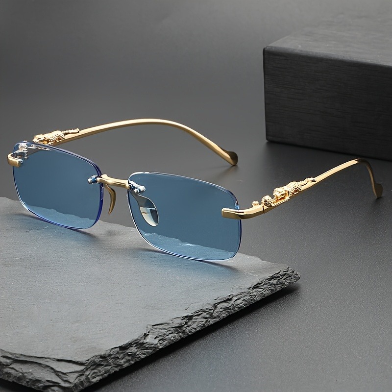 Fashion Rimless Metal Sunglass - огляд і ціна Men'S Fashion Rimless Glasses