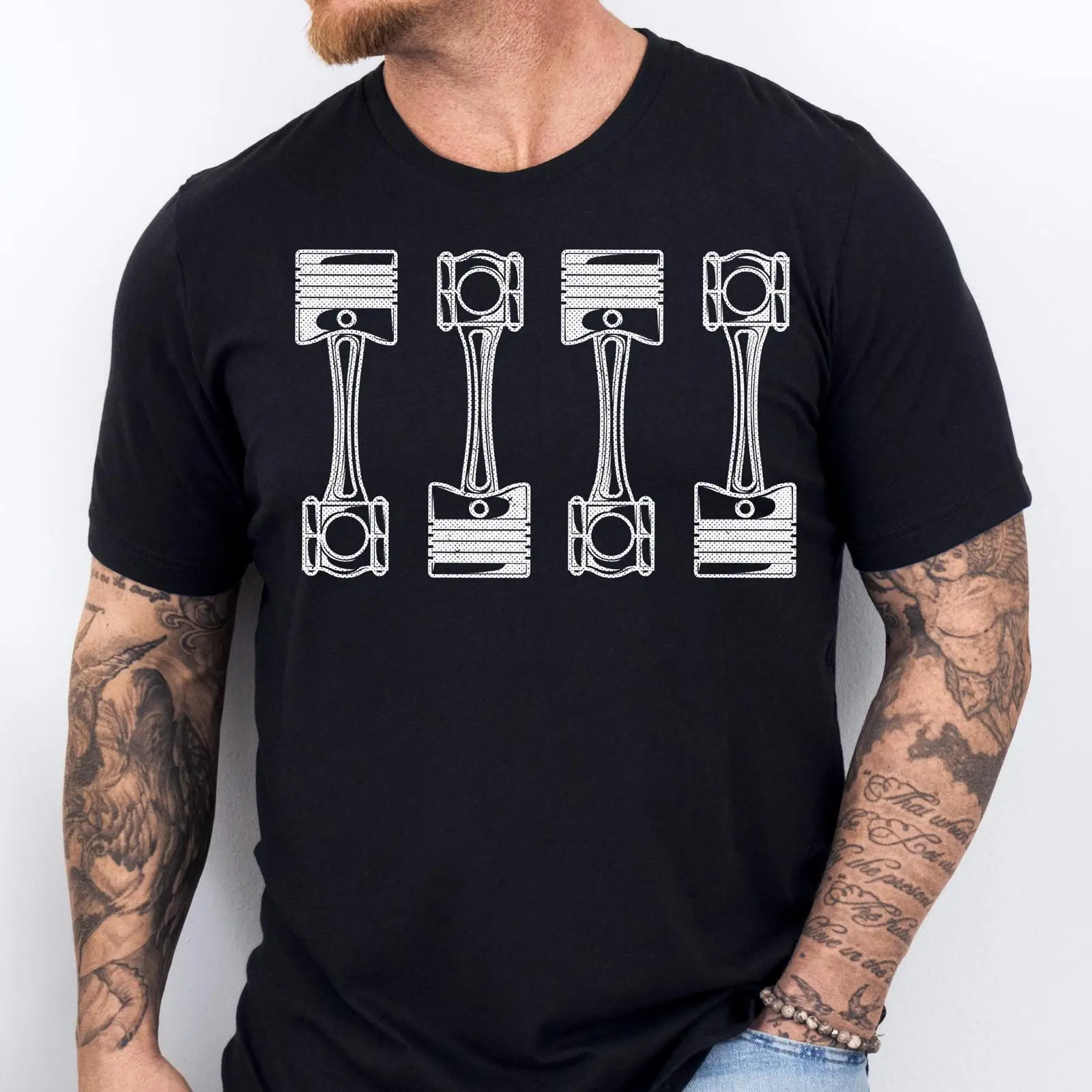 Car Engine Pistons T Shirt Aut - огляд і ціна Men'S Fashion Garage