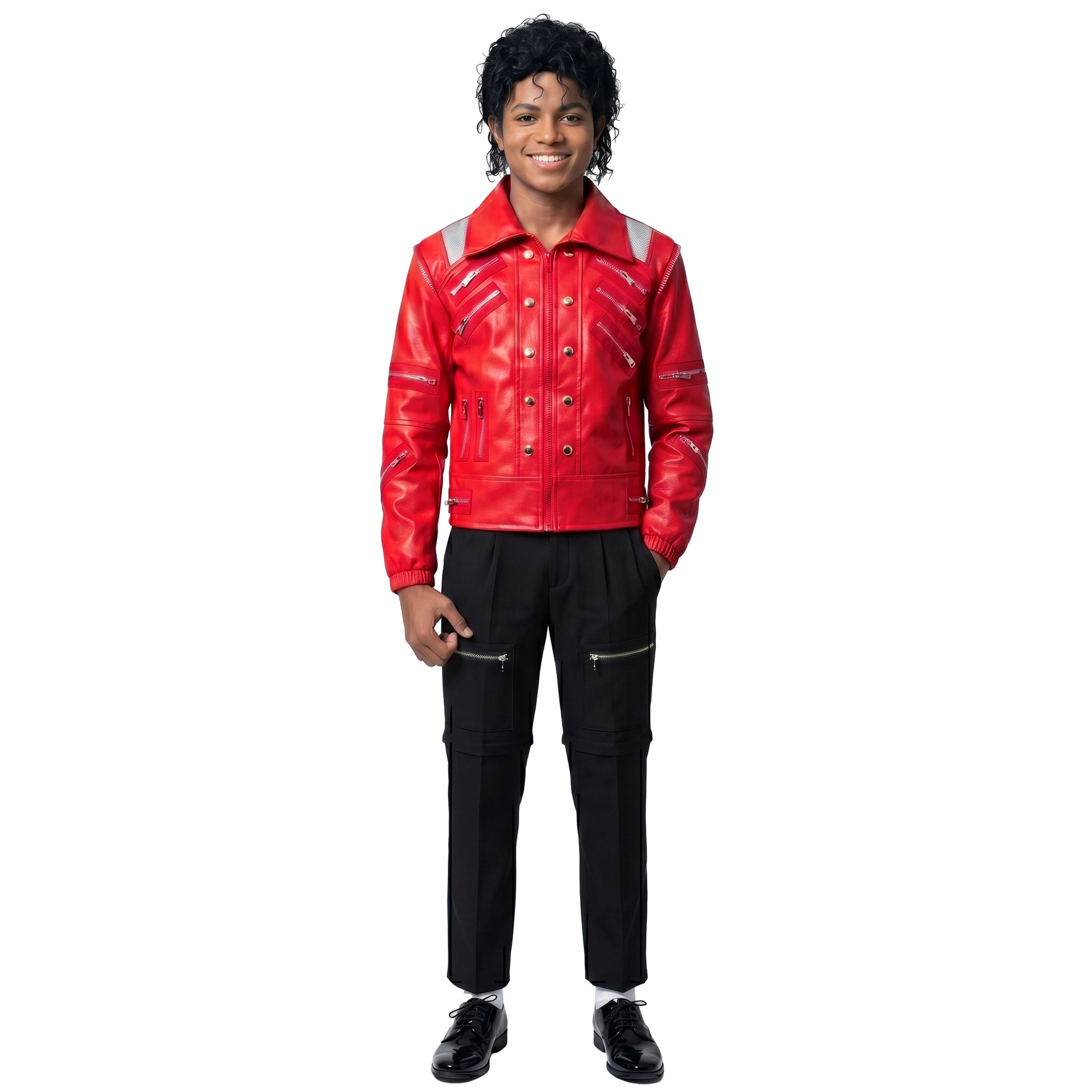 80s Retro Pop Star Costume Mic - огляд і ціна Jacket Mens Fashion