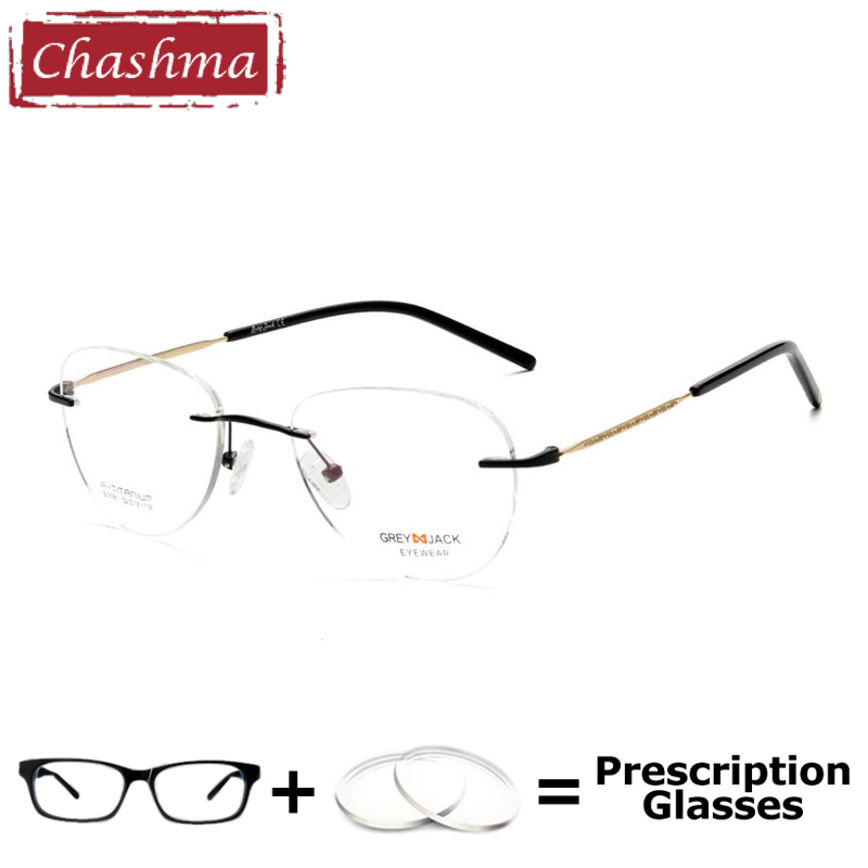 Chashma Elegant Rimless Eyewea - огляд і ціна Men'S Fashion Rimless Glasses