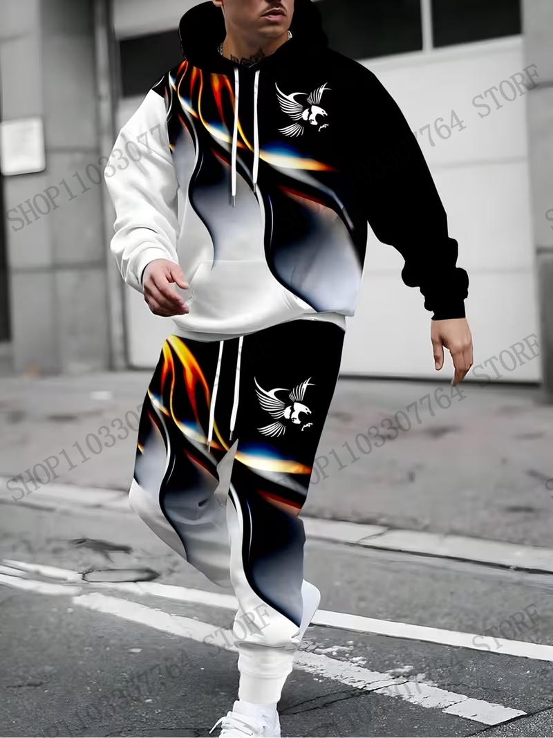 Autumn Winter Hoodie Pant Set  - огляд і ціна Men'S Fashion Pants