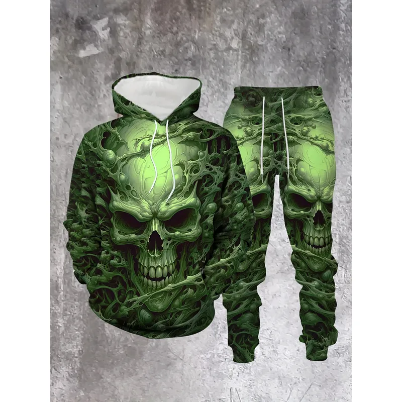 Dark Fluorescent Green Skull H - огляд і ціна Streetwear Hoodie