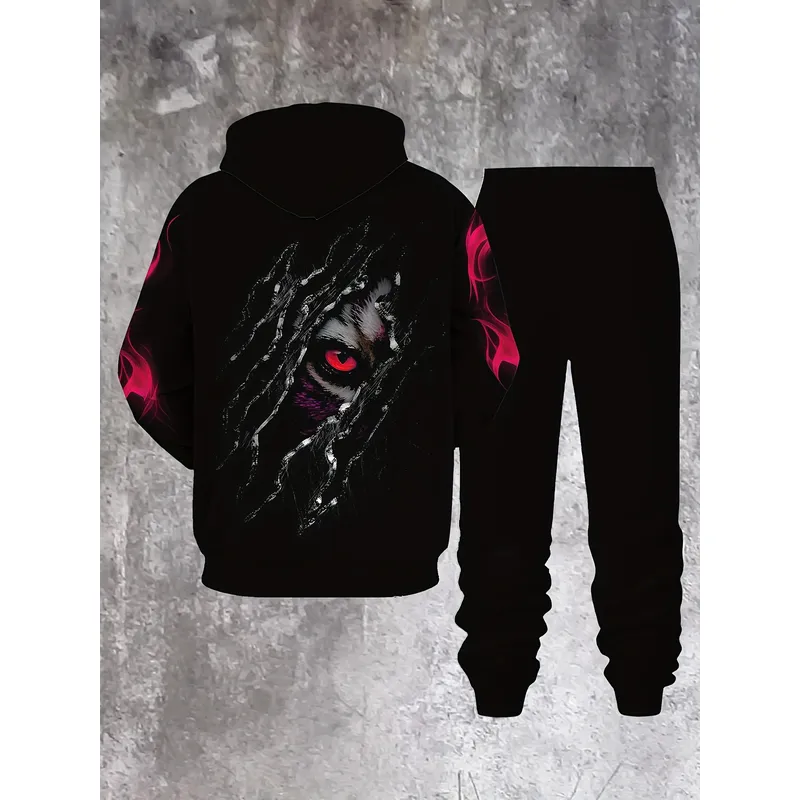 2026 Men 3D Tiger Print Hoodie - огляд і ціна Streetwear Hoodie