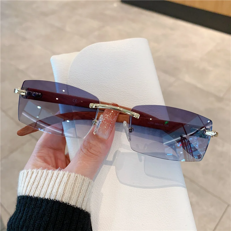 Small Rimless Sunglasses Men W - огляд і ціна Men'S Fashion Rimless Glasses