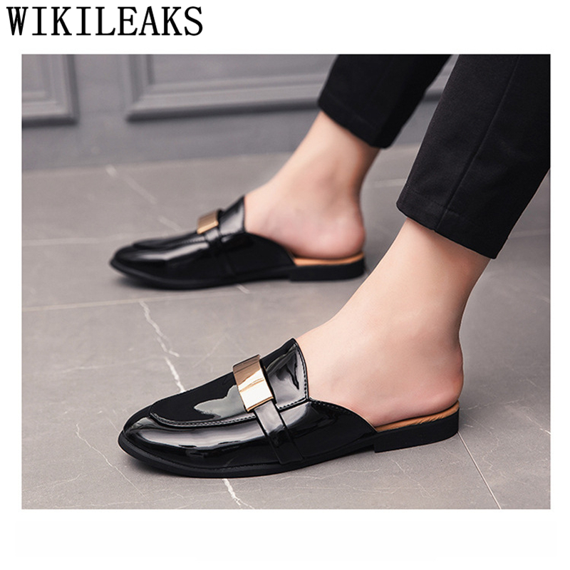 Black Half Shoes For Men Paten - огляд і ціна Mens Fashion Zapatos