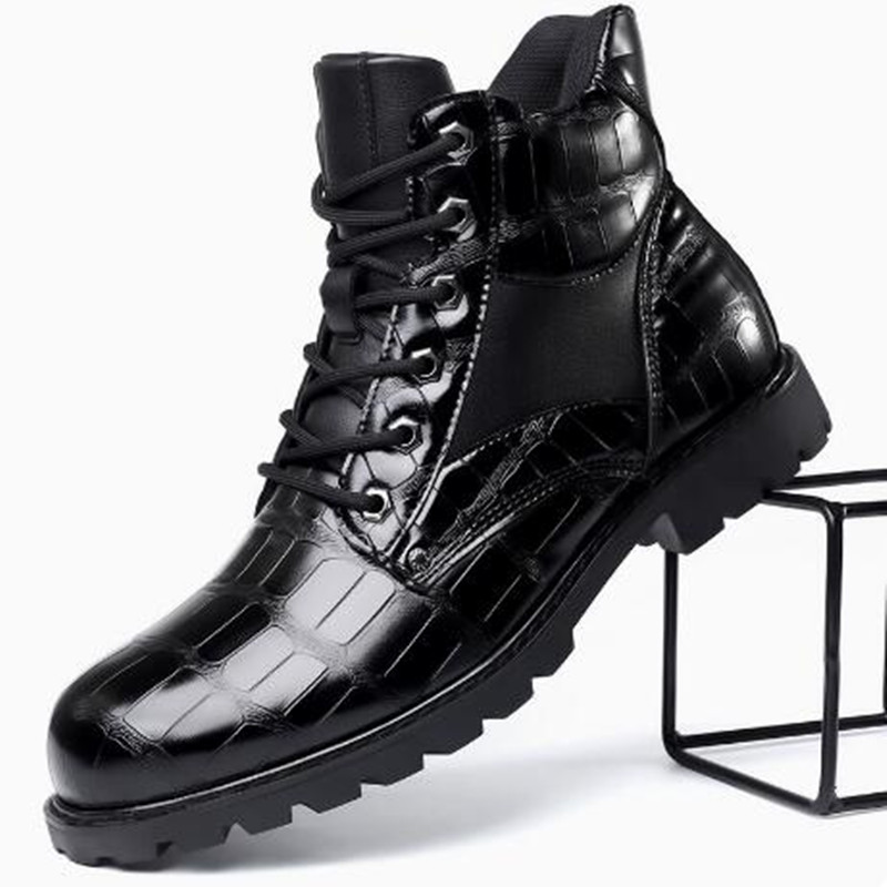 Brand Men Boots Grid Pattern S - огляд і ціна Mens Fashion Zapatos