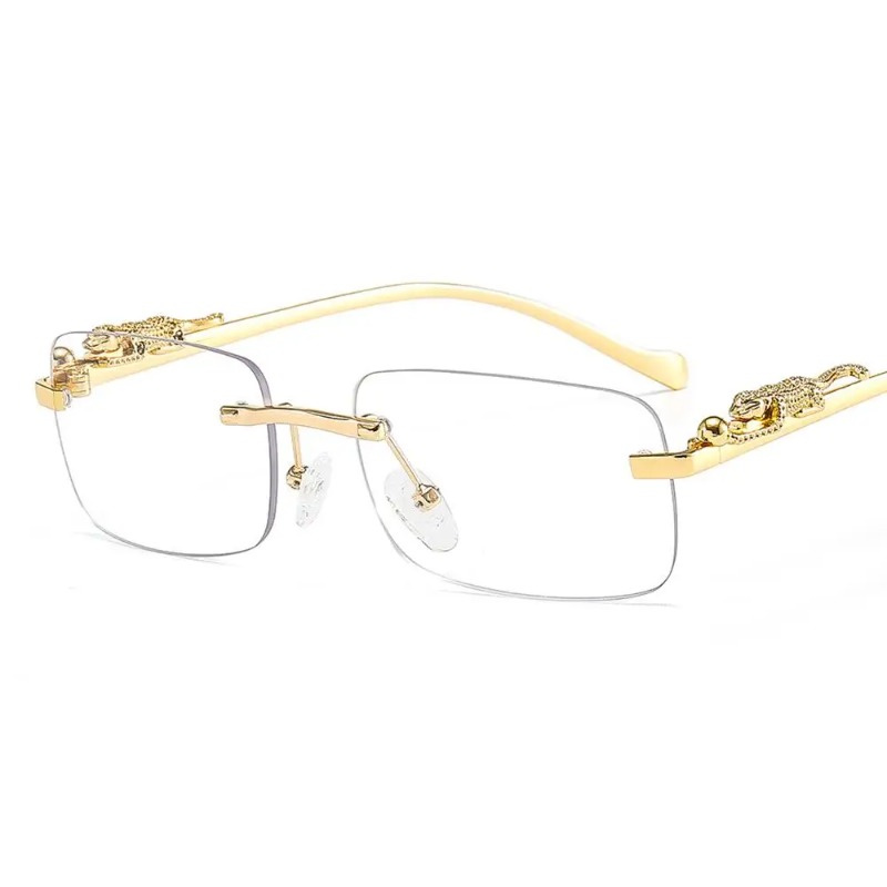 Rimless Square Sunglasses Wome - огляд і ціна Men'S Fashion Rimless Glasses