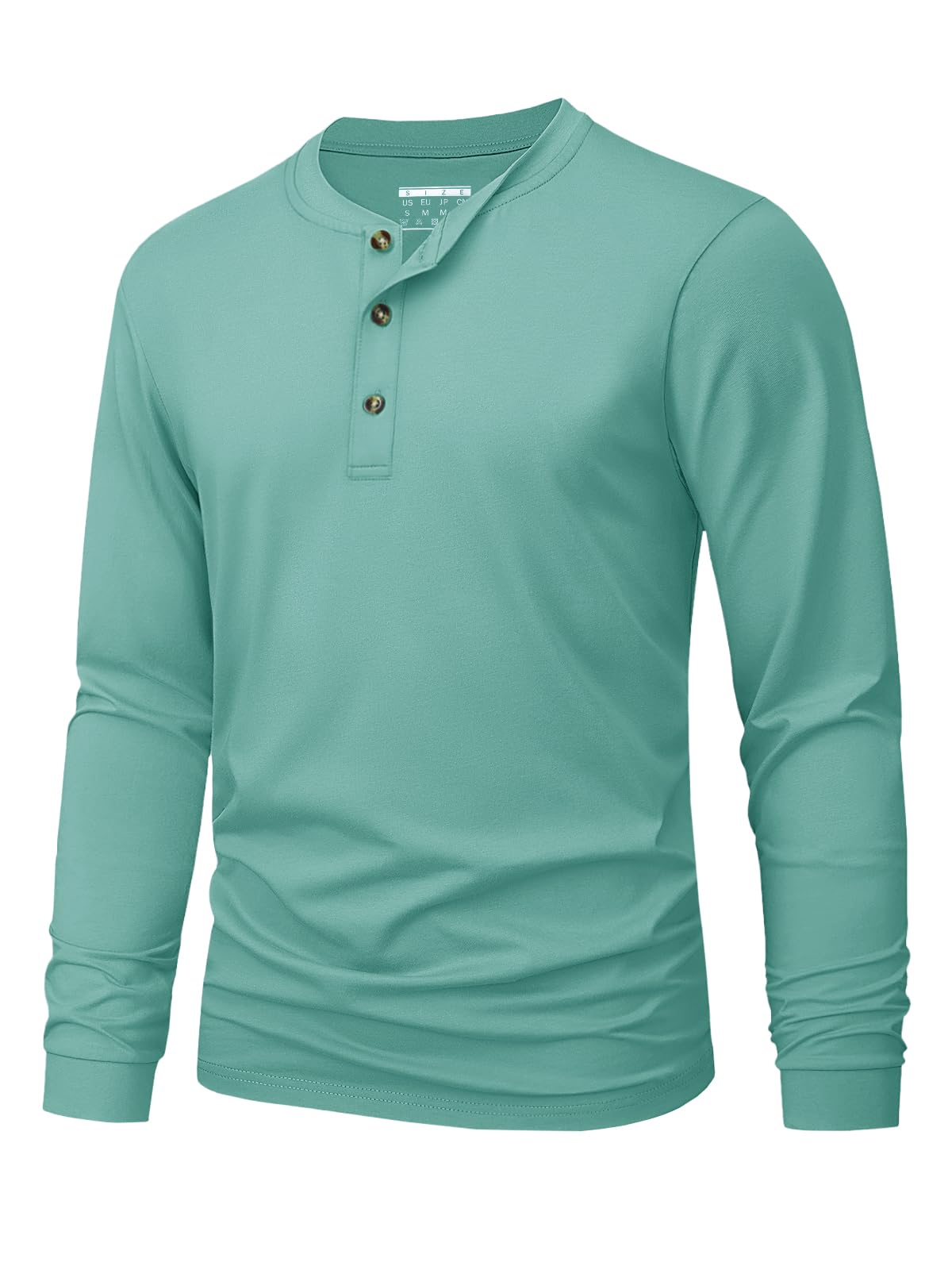 Men's Henley T-Shirt Simple So - огляд і ціна Men'S Tops Fashion