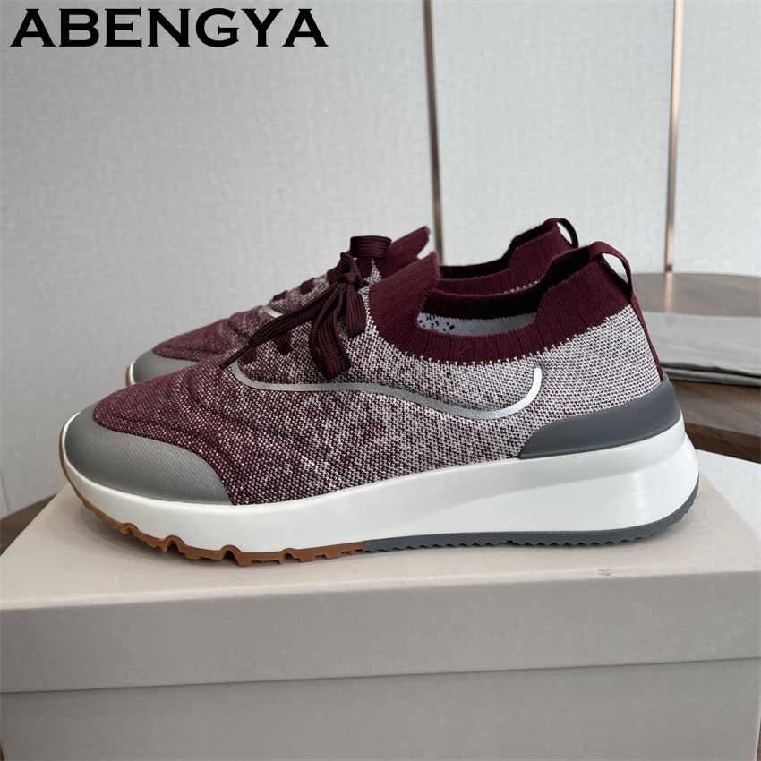 Men New Multicolour Knitted lo - огляд і ціна Men'S Fashion Loafers Shoes