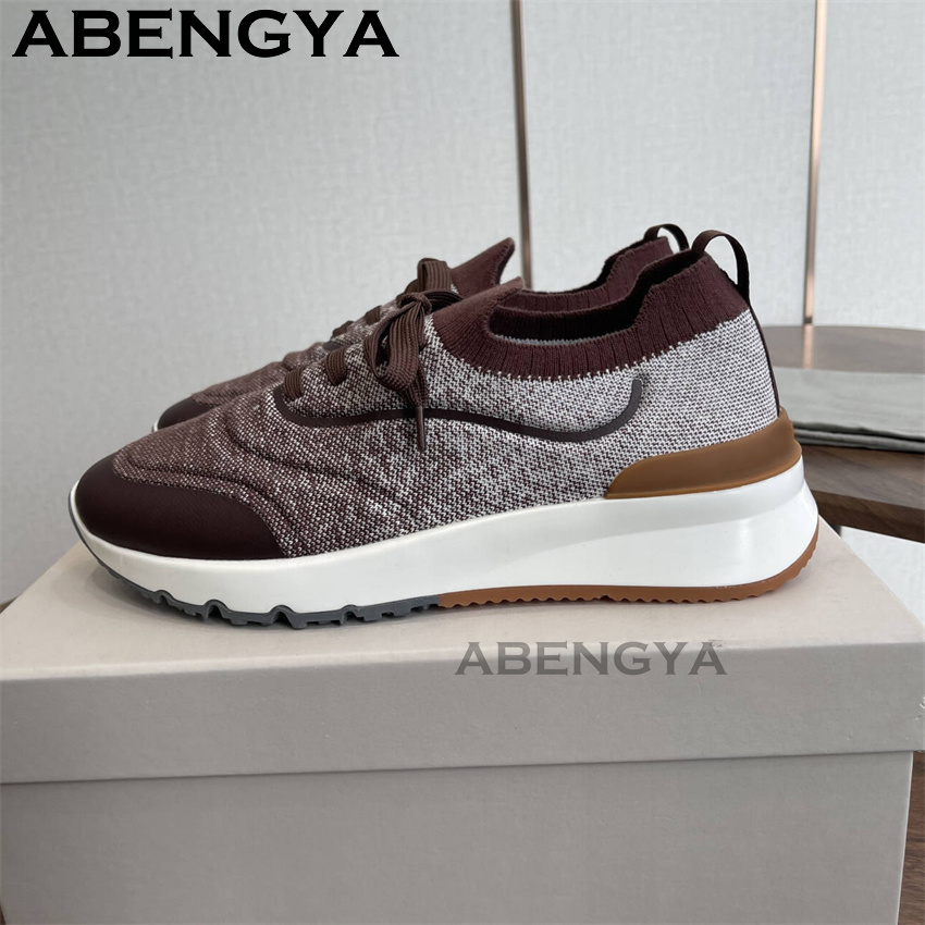 Men New Multicolour Knitted lo - огляд і ціна Men'S Fashion Loafers Shoes