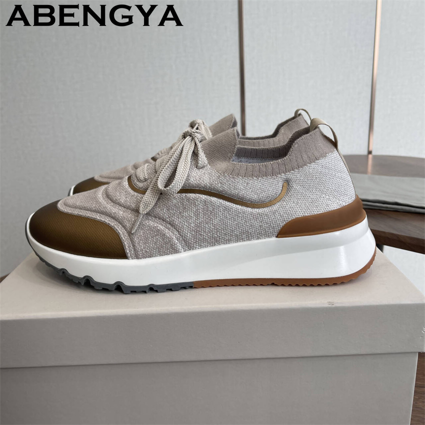 Men New Multicolour Knitted lo - огляд і ціна Men'S Fashion Loafers Shoes